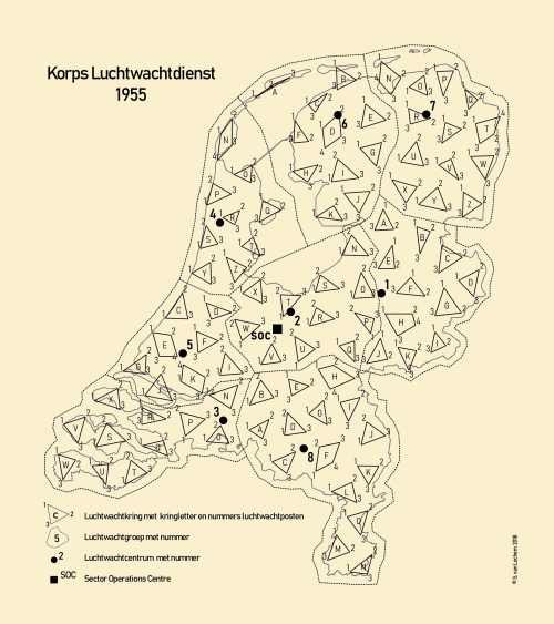 Luchtwachttorens in Nederland