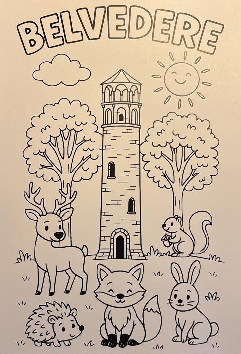 Kleurplaat Belvedere